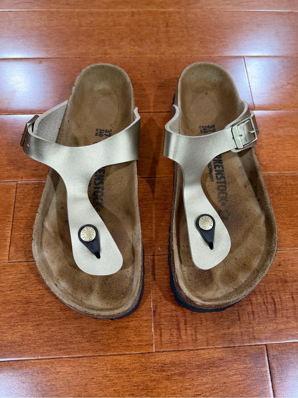 Birkenstock Gild Birko-Flor Thong Gizeh Sandals Shoes Sz. 37 (6) - Picture 2 of 6